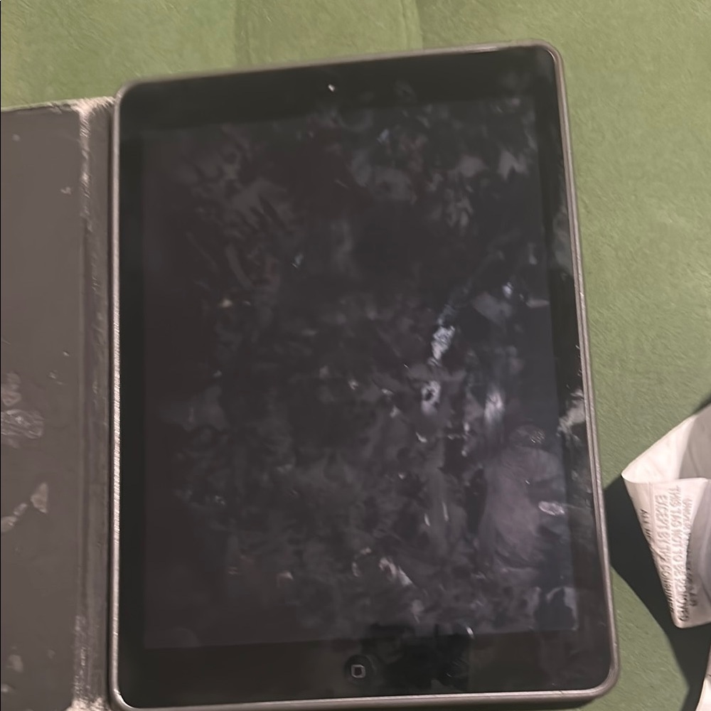 Black IPad  with Case